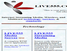 Tablet Screenshot of live555.com